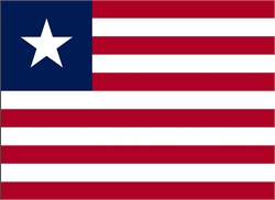 [ai] A flag featuring horizontal red and white stripes with a blue rectangle in the upper left corner containing a white star.